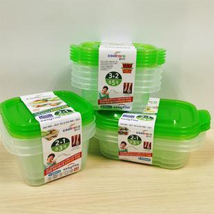 韩国coolrara酷啦啦食品收纳盒水果蔬菜冷藏家用微波炉保鲜盒套装