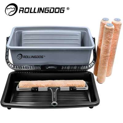 rollingdog 滚动狗18英寸美式滚筒刷刷墙工具套装 油漆滚筒刷美式