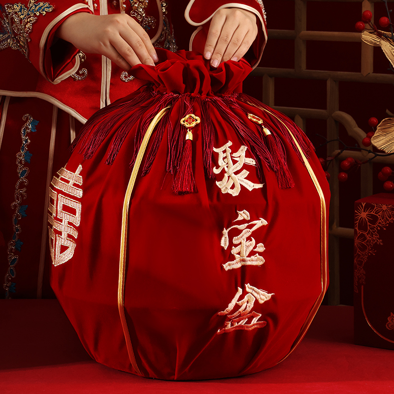 结婚聚宝盆包袱皮大号新娘