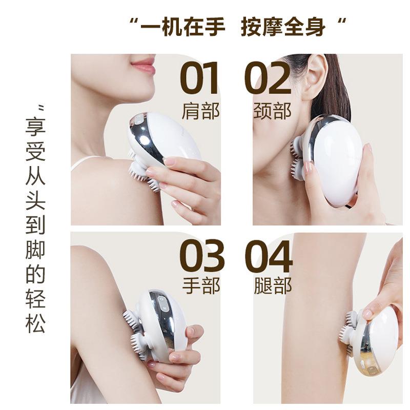 新款头部按摩器电动手持头疗神器充电多功能头皮按摩仪疏通经络刷