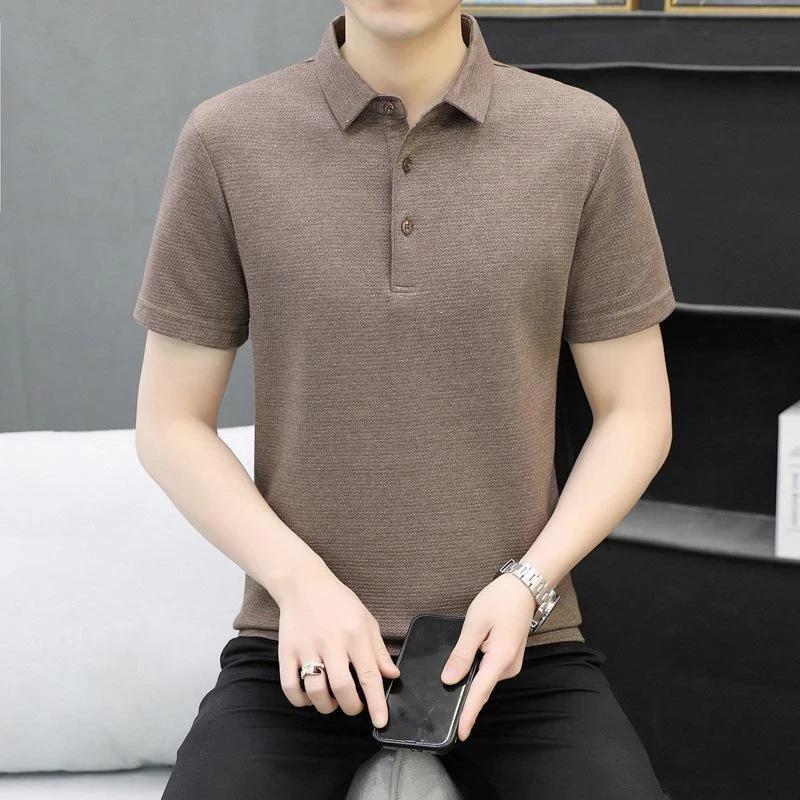 海莱轻奢精品服饰2夏季休闲polo衫短袖男翻领t恤潮流商务半袖上衣