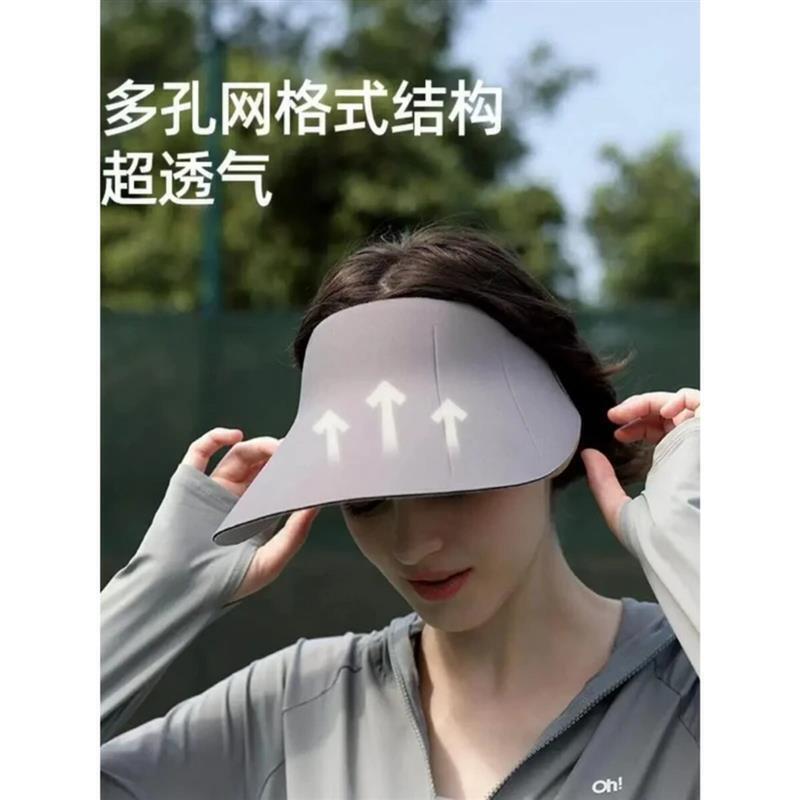 VINSAME淼森专卖骑车防晒帽新款帽子女夏季防紫外线无痕空顶帽