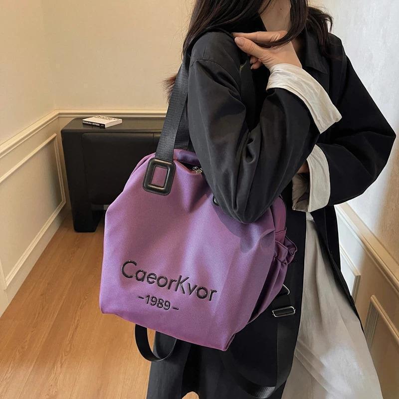 宅益百货店2大容量女士多功能托特包超轻拉链款手提款双肩包单肩