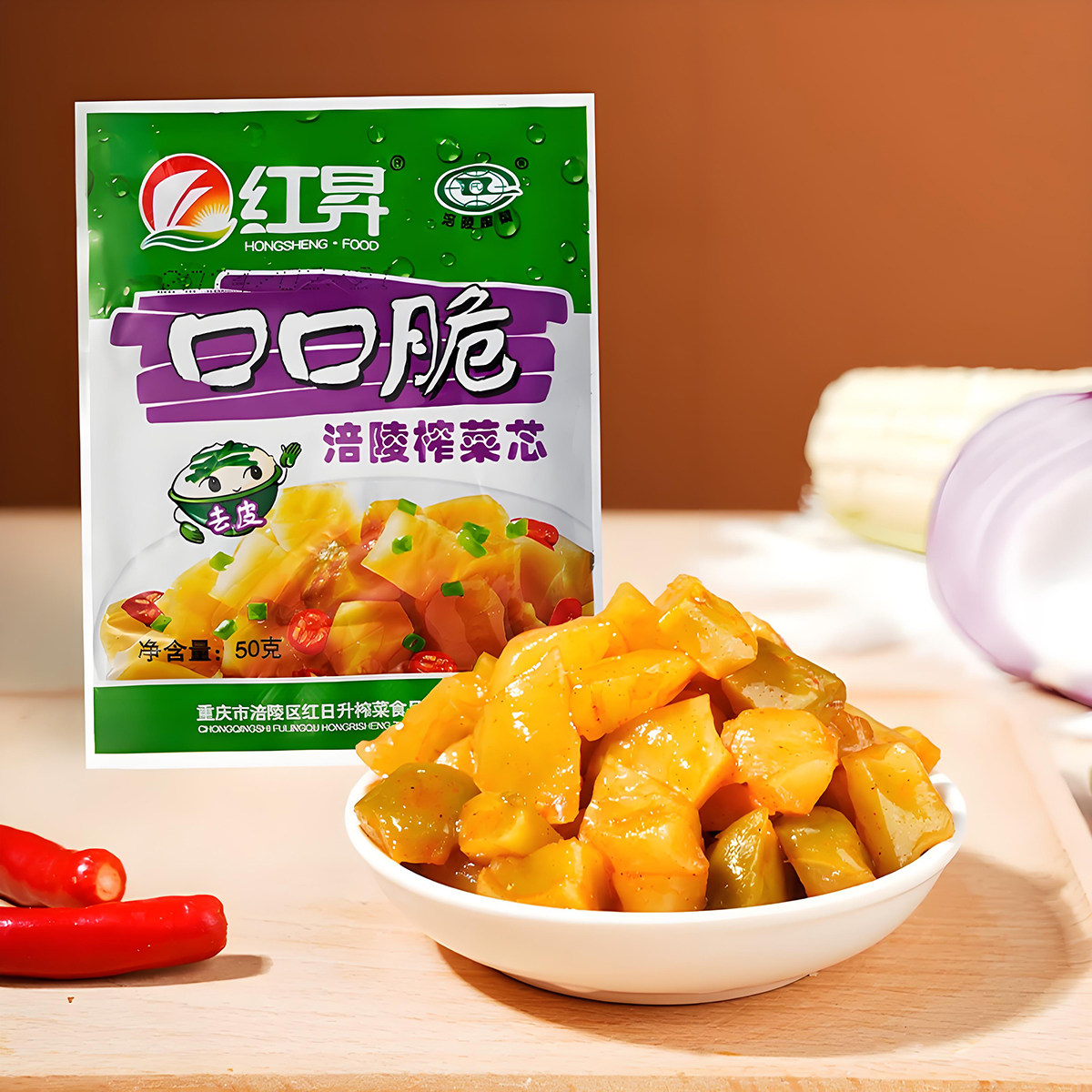 口口脆涪陵榨菜50g即食下饭