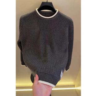 线衣男装 ZJ轻奢服饰C圆领针织衫 百搭打底衫 秋冬保暖时尚 毛衣男士