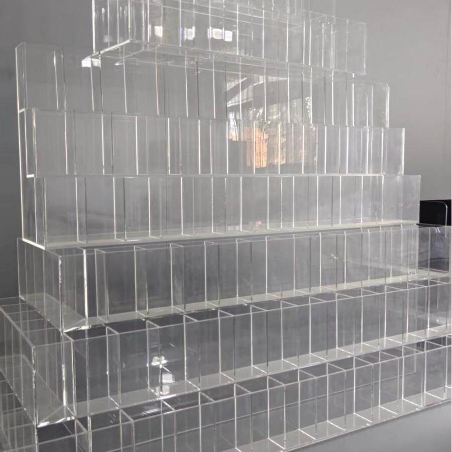 亚克力文创展示架 透明有机玻璃多宝阁文具店展架