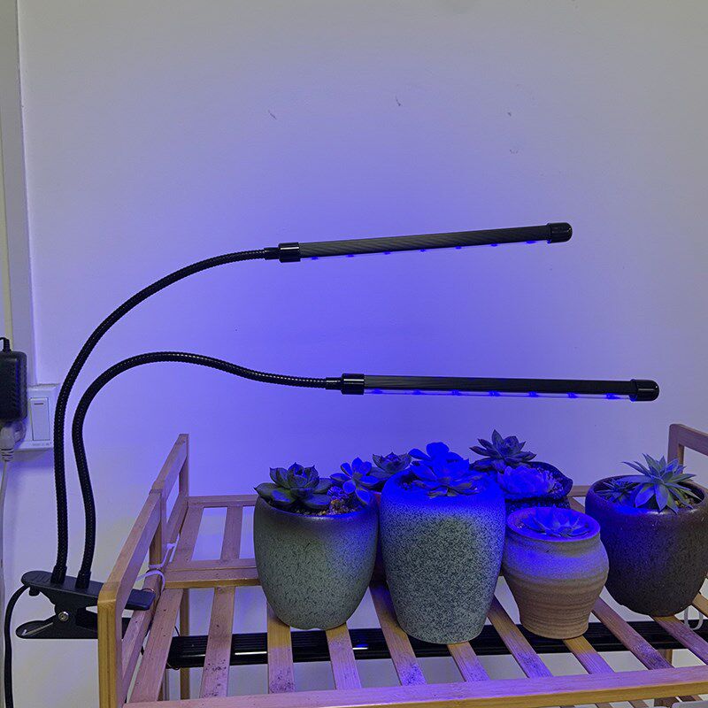 USB植物生长灯夹子LED多肉上色补光防徒灯绿植物波长红光蓝光混合