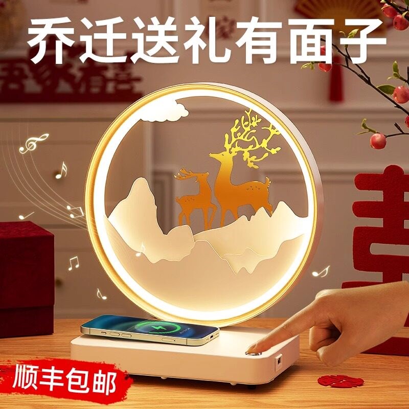 乔迁新居礼物新房子搬家送朋友乔迁之喜礼品送人客厅轻奢台灯摆件
