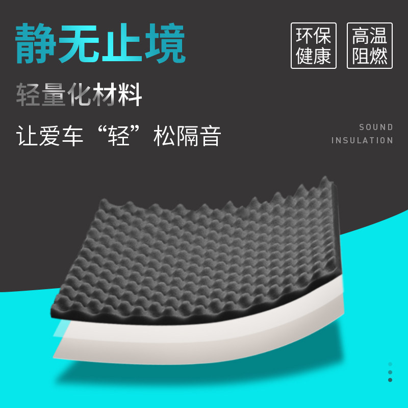 汽车隔音棉止震板全车丁基胶隔热棉材料车门降噪贴吸音棉内饰改装