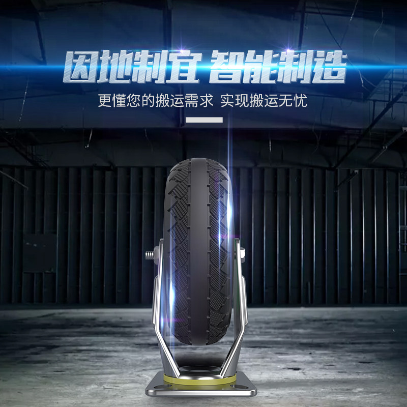 钢板手推车平板车静音小推车拉货搬运车家用折叠便携拖车小手拉车