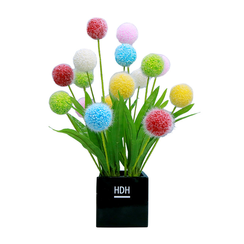 彷真花小盆栽绣球假花陶瓷家居装饰小清新干花客厅办公室摆件花束