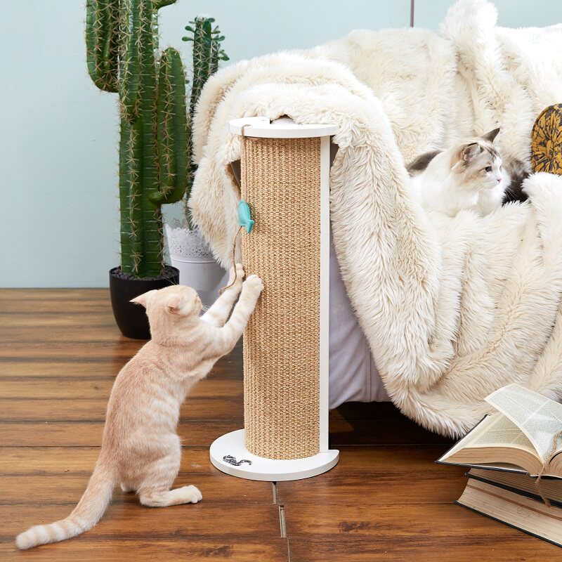 CatS猫家具吃豆人防猫抓沙发保护 剑麻转角猫抓柱猫抓板 G5包邮