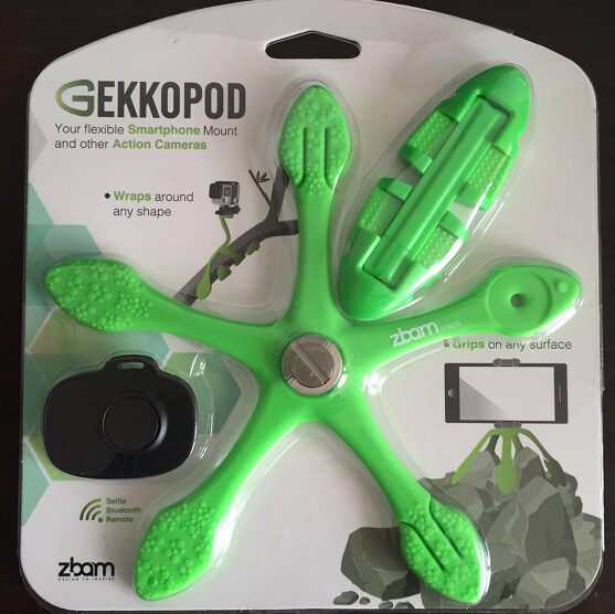 以色列Gekkopod手机支架蓝牙迷你便携壁虎八爪鱼自拍照相机三脚架
