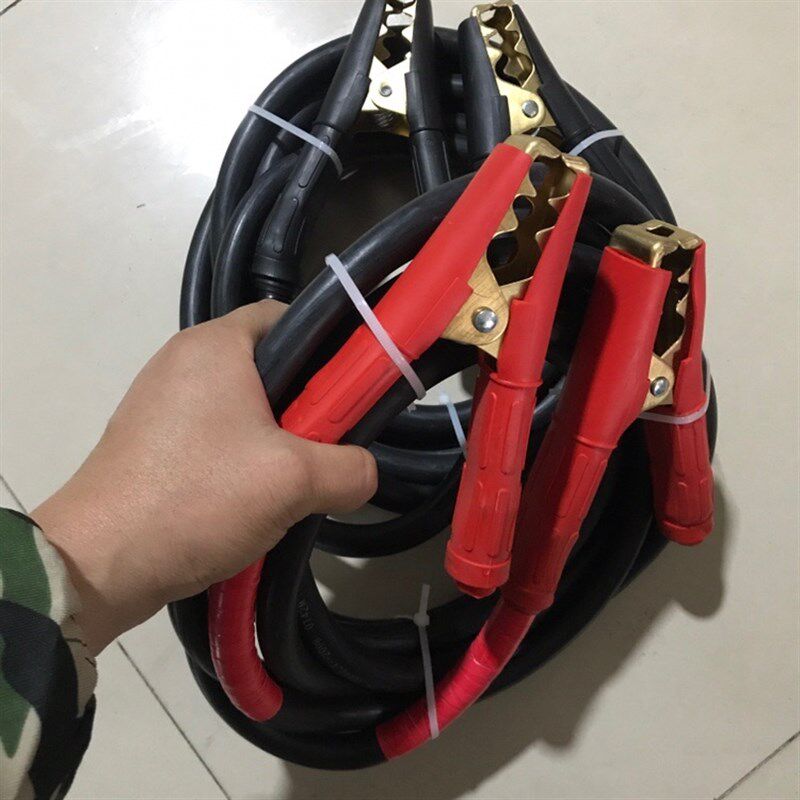 纯铜线铜夹子汽车搭电连接线帮车电瓶线搭火线打铁救援电线对火线