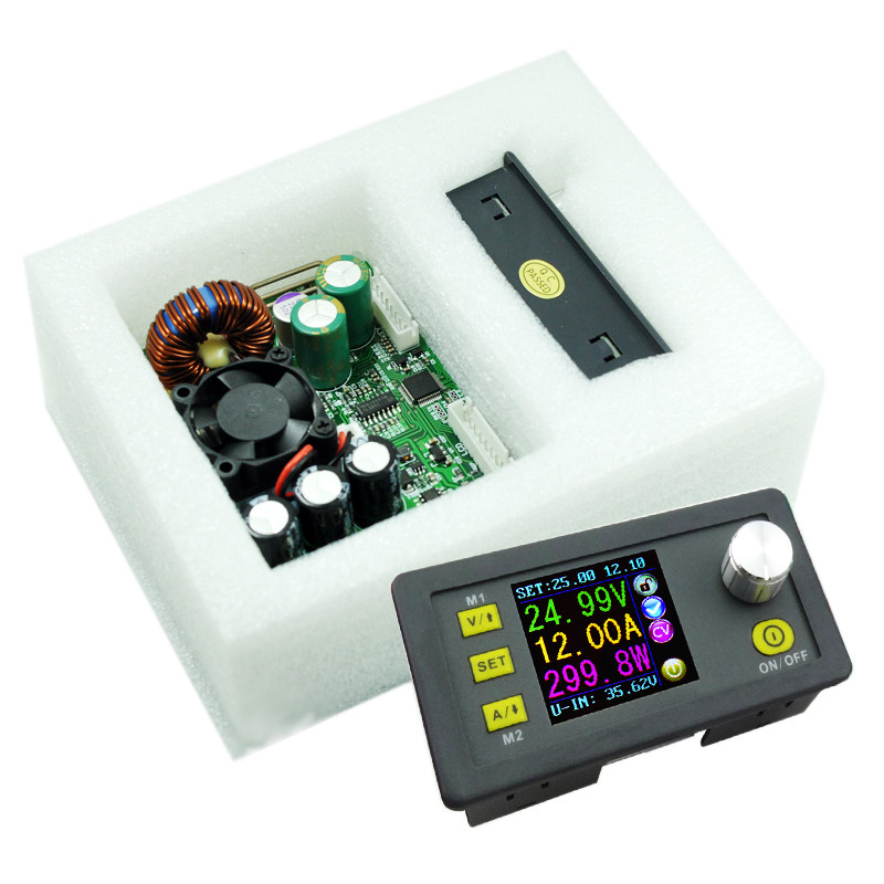 可调直流数控稳压电源 12V24v大功率手机维修电源套件DC降压模组