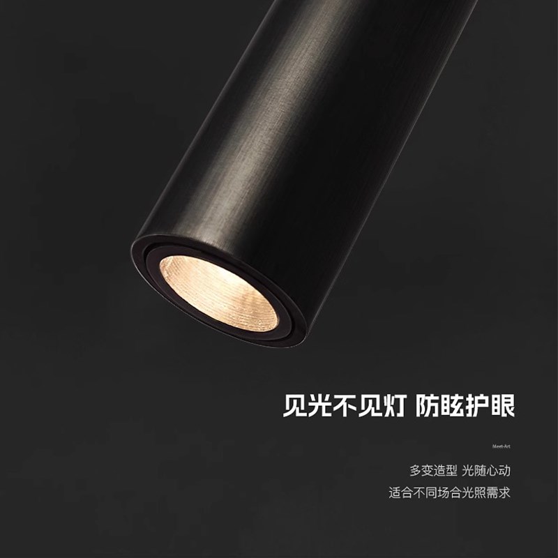 现代简约主卧全铜壁灯旋转卧室背景墙床头灯极简阅读护眼LED墙灯