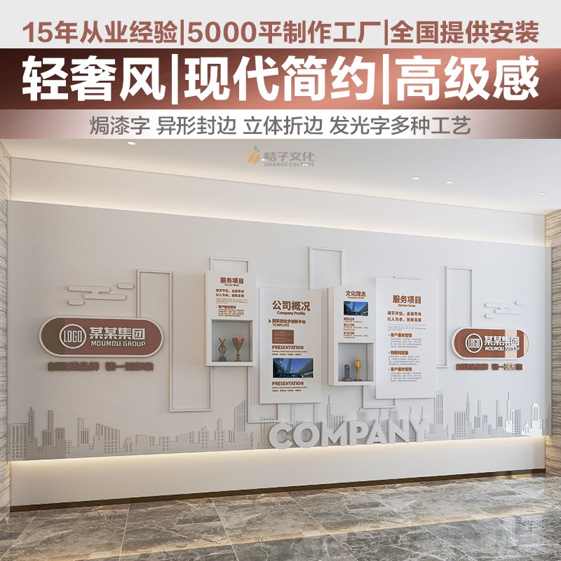 企业公司办公室员工团队标语激励文化墙设计装饰立体地图挂画定制