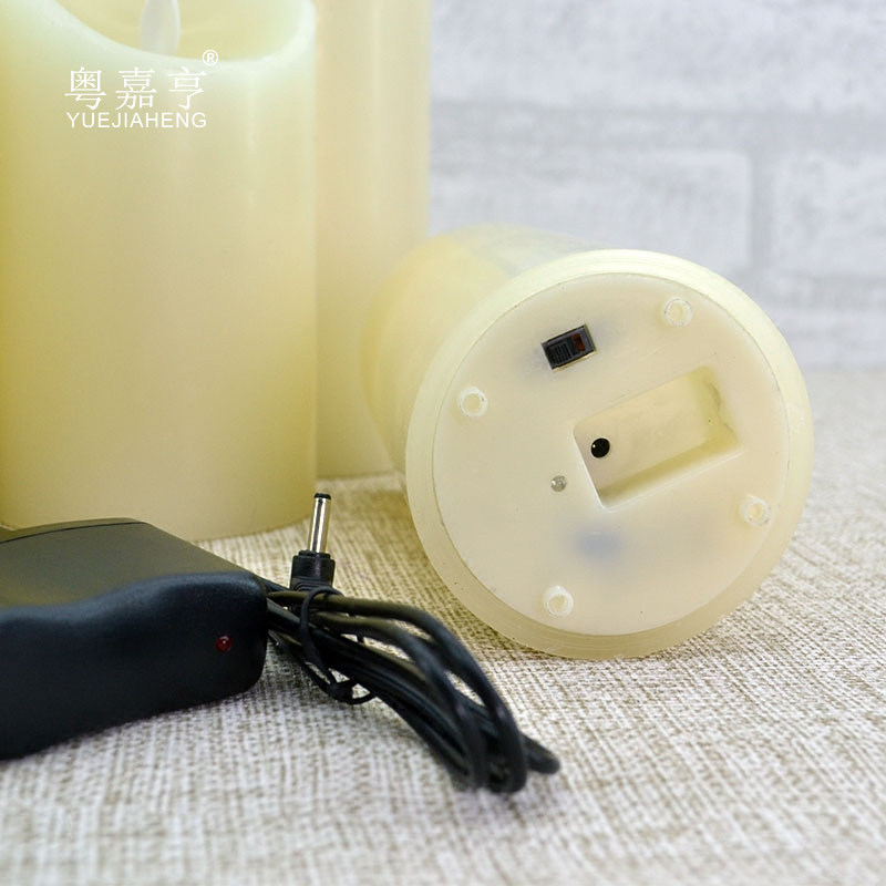 led电子蜡烛灯充电式仿真摇摆火苗求婚布置蜡烛浪漫求爱表白USB