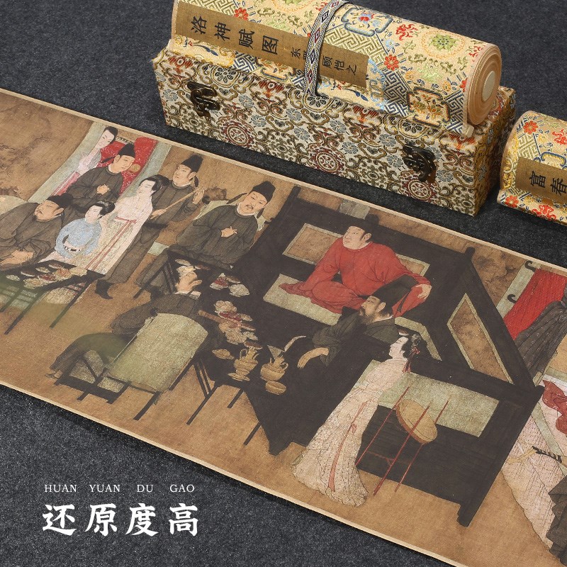 十大传世名画千里江山清明上河图长卷真迹高清复制装裱卷轴装饰画