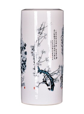 景德镇陶瓷富贵竹花瓶摆件竹子水培大号客厅家居插花电视柜装饰品