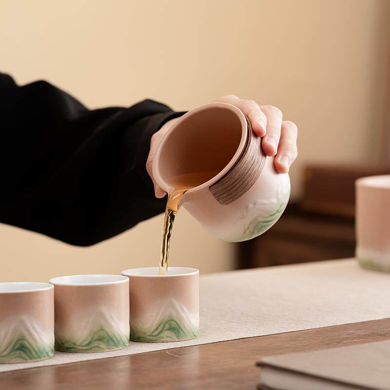 陶瓷新款功夫茶具套装家用轻奢高档泡茶壶盖碗茶杯整套茶具礼盒装