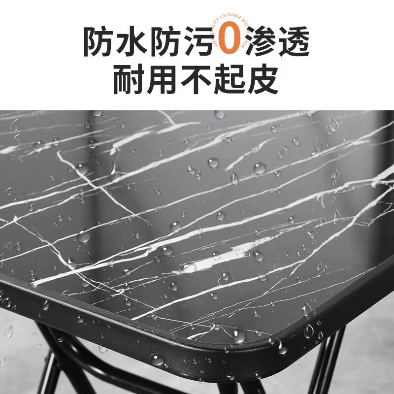 户外折叠桌圆桌餐桌家用小饭桌方桌阳台休闲桌子小户型简易出租屋