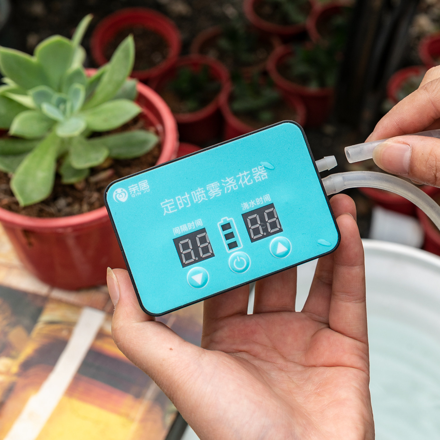 自动浇水器智能浇花喷头花园喷淋滴水器阳台洒水水泵滴灌懒人系统