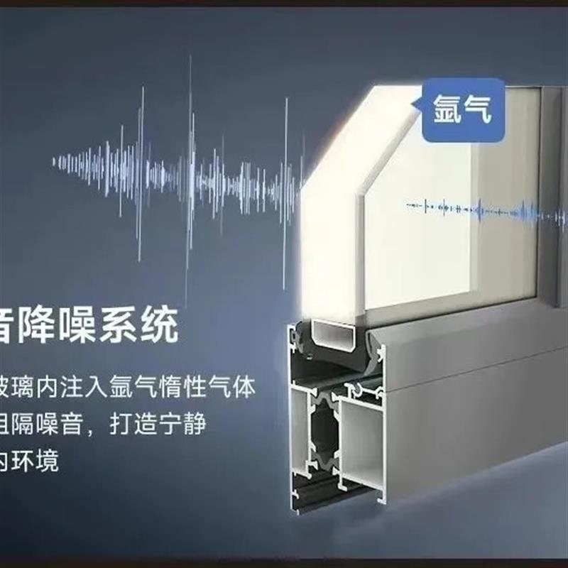 断桥铝合金门窗平开窗隔音系统窗户玻璃推拉阳光房封阳台