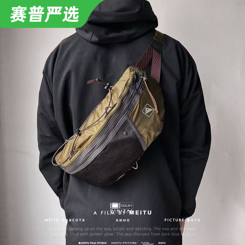 户外斜挎胸包男款徒步登山轻量化多功能运动新型手机包轻便款腰包