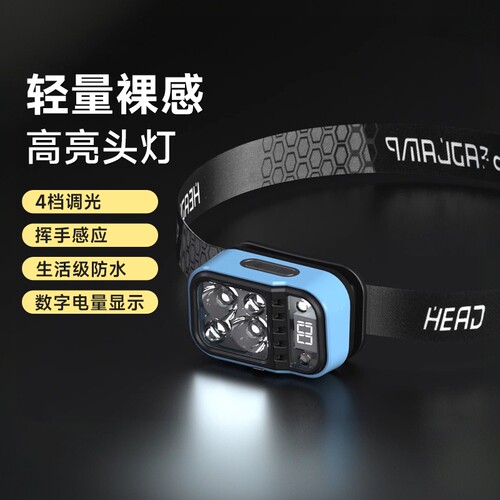 赛普户外头灯强光充电超亮