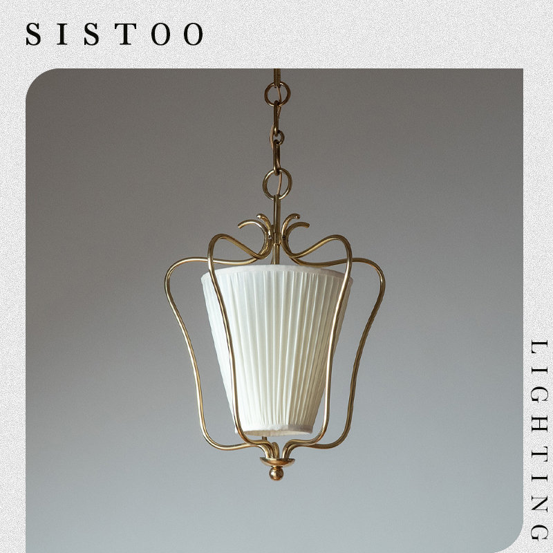 奥地利1940s古董小吊灯中世纪法式卧室复古美式床头玄关餐厅灯