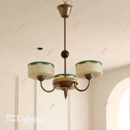 中世纪瑞典格雷1930s法式中古老钱风吊灯客厅卧室书房复古灯具