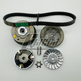 适用摩托车JOG50印沙印龙 前后皮带盘皮带轮 离合器甩块总成