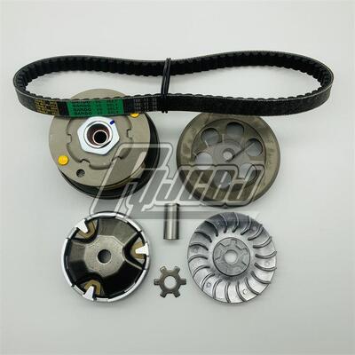 适用摩托车JOG50印沙印龙 前后皮带盘皮带轮 离合器甩块总成