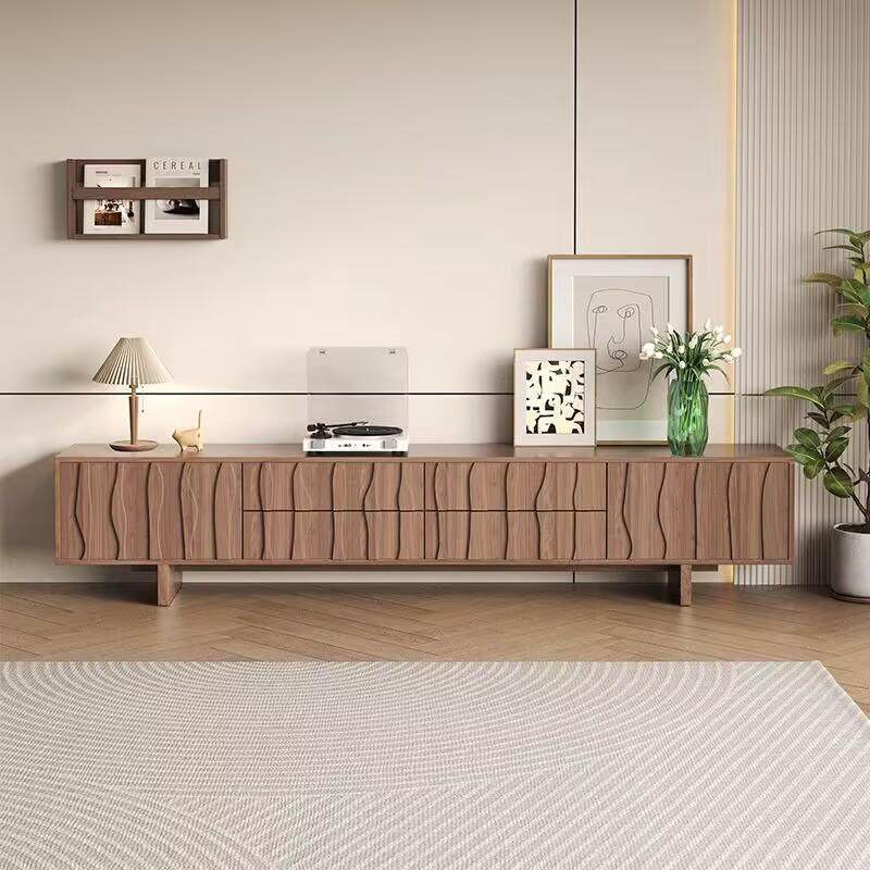 北欧黑胡桃珊瑚电视柜实木落地柜客厅家用现代简约小户型矮柜,住宅家具,电视柜,淘宝优惠券,粉丝福利购,淘宝优惠卷