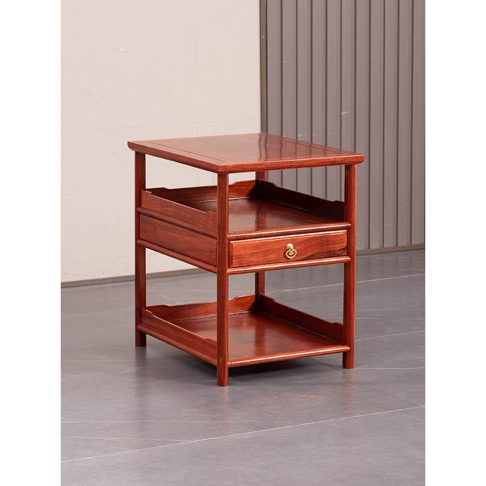 红木家具花梨木茶几新中式带抽家用角几全实木花几刺猬紫檀边几桌,住宅家具,红木边桌几类,淘宝优惠券,粉丝福利购,淘宝优惠卷