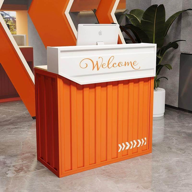 工业风铁艺收银台网红创意柜台酒吧餐饮吧台桌小型前台接待台,商业/办公家具,收银台,淘宝优惠券,粉丝福利购,淘宝优惠卷