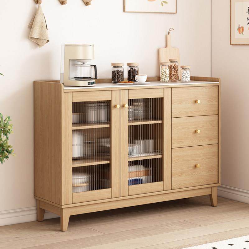 实木餐边柜一体靠墙收纳柜客厅置物柜酒柜茶水柜厨房整体橱柜收纳,住宅家具,餐边柜,淘宝优惠券,粉丝福利购,淘宝优惠卷