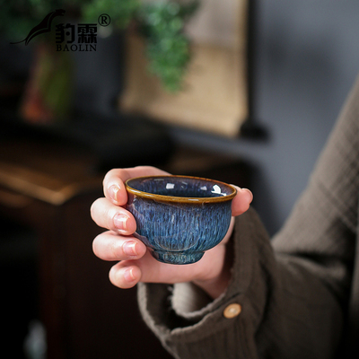 窑变功夫茶具套装陶瓷家用茶壶盖碗办公室会客泡茶器茶杯钧瓷用品