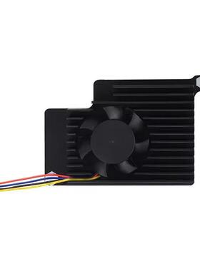 树莓派Raspberry Pi 5代专用散热器风扇 散热片主动散热 带导热贴