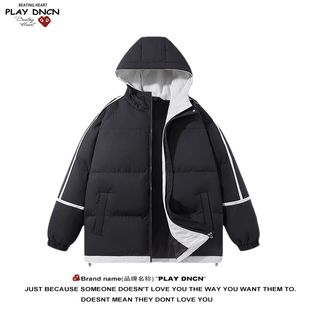 PLAY DCDN棉服男款春秋冬季加厚男女同款青年加厚棉袄男士外套