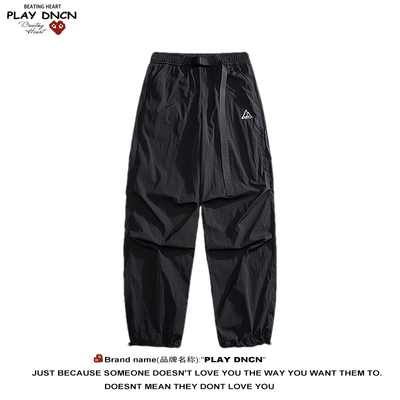 PLAY DCDN美式高街工装伞兵裤早秋潮牌阔腿宽松复古直筒休闲裤子