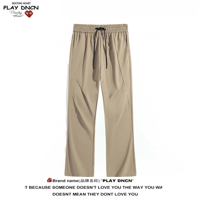 PLAY DCDN春秋季裤子男款阔腿休闲运动长裤男生夏季薄款直筒西裤