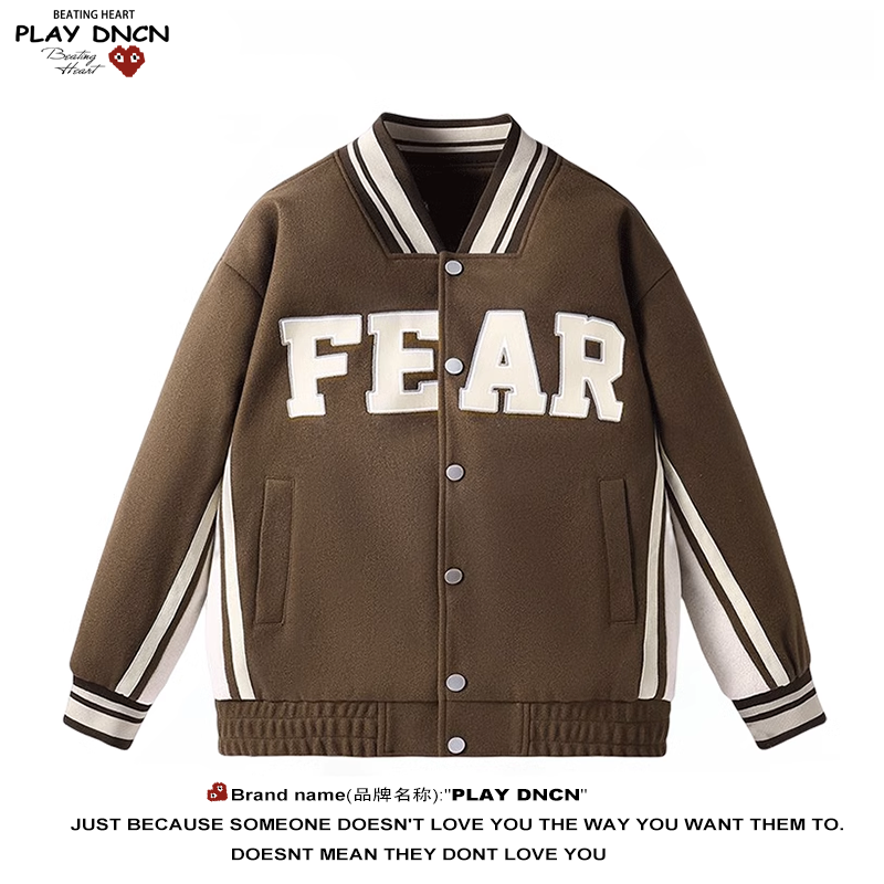 PLAYDCDN棒球服外套男士春秋冬季潮牌美式青少年男款休闲夹克