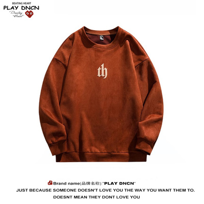 PLAY DCDN圆领长袖卫衣男2025春秋季新款休闲套头情侣百搭上衣