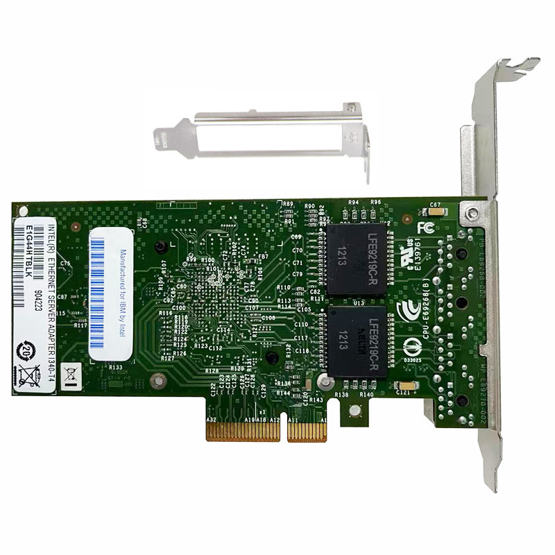 Intel原厂I340-T4千兆网卡PCI-EX4四口E1G44HTBLK服务器台式机82580有线网卡适配器