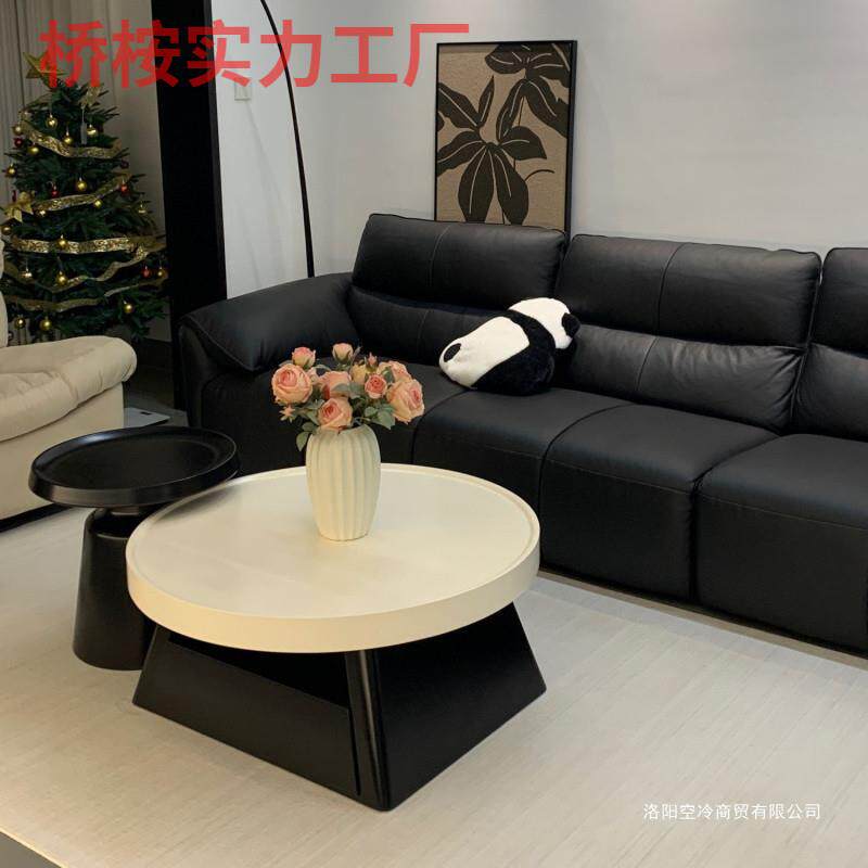 创意铁艺茶几小户型北欧客厅轻奢现代简约家用圆形床头柜组合