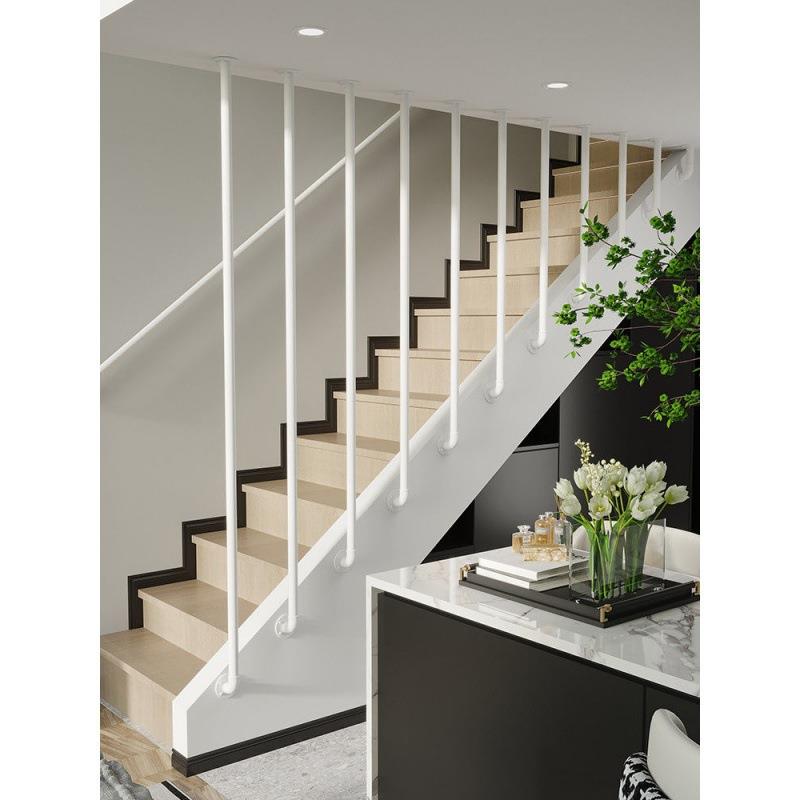 扶手护栏轻奢楼梯扶手现代简约复式别墅侧装栏杆立柱极简自装阁楼