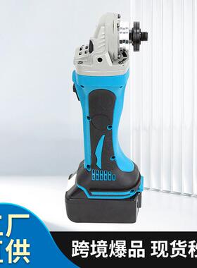 锂电无刷角磨机DGA402款双锂电金属打磨充电式多功能角磨机切割机