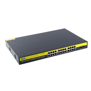 POE千兆网络交换机24+2光口全高速抗干扰全千兆POE供电网络交换机